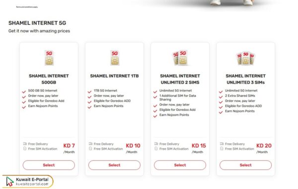 How to activate Ooredoo 500GB offer in Kuwait