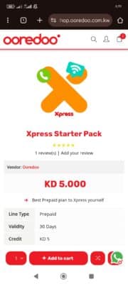 How to activate Ooredoo 5KD offer in Kuwait